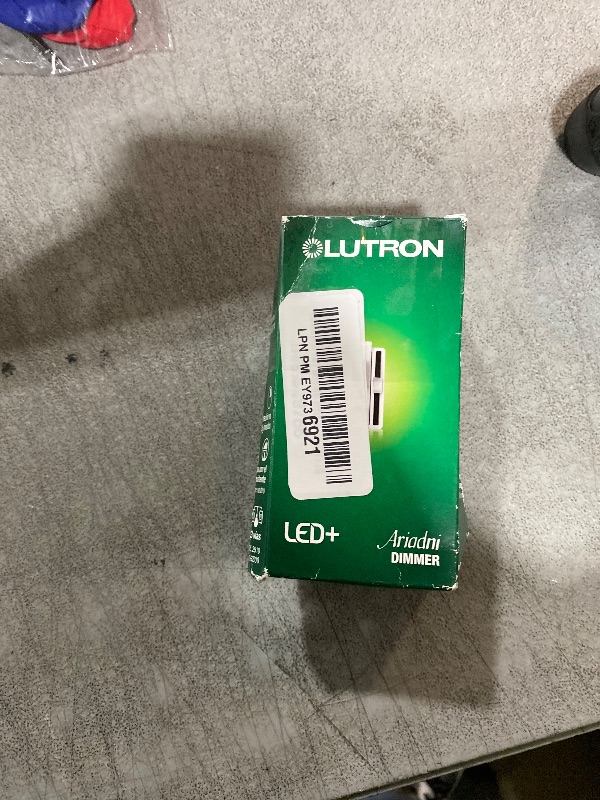 Photo 1 of Lutron Ariadni/Toggler LED+ Dimmer Switch for Dimmable LED, Halogen and Incandescent Bulbs, 150 Watt, Single-Pole or 3-Way, AYCL-153P-BL, Black
