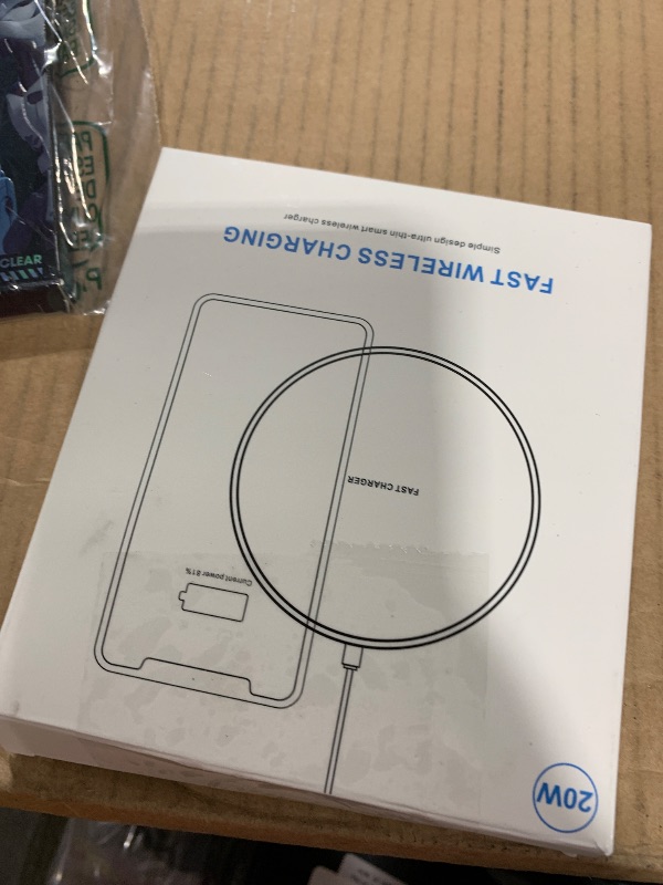 Photo 1 of Fast Wireless Charger,20W Max Wireless Charging Pad Compatible with iPhone 16/16 Pro/15/14/13/12/SE/11/XS Max/XR,AirPods;FDGAO Wireless Charge Mat for Samsung Galaxy S25/S24/Note,Pixel/LG G8