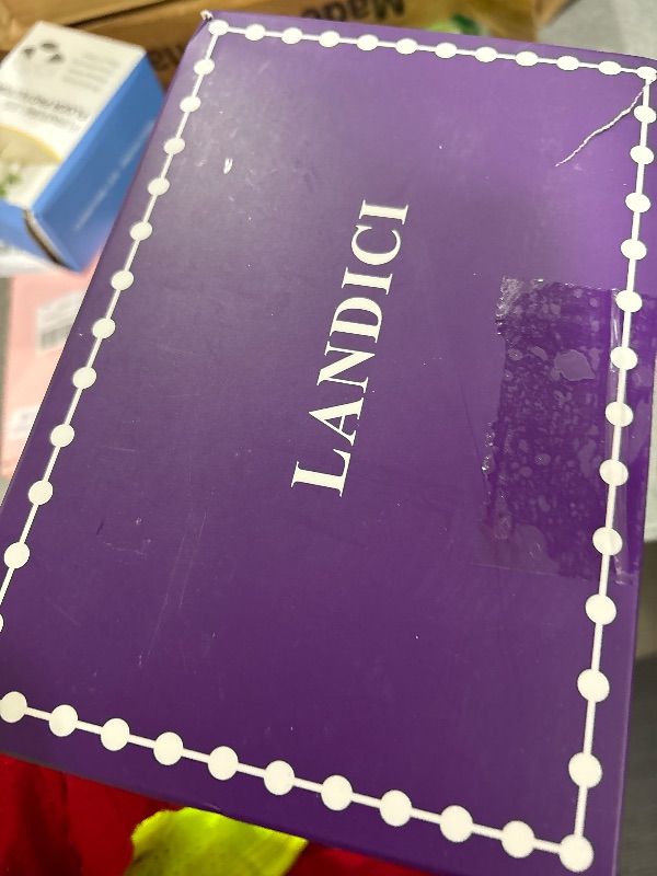 Photo 1 of LANDICI Small Jewelry Box for Women Girls, PU Leather Travel Jewelry Case, Portable Jewelry Organizer Storage Holder Display for Ring Earrings Necklace Brooch Men Kids Gift, Dark Blue