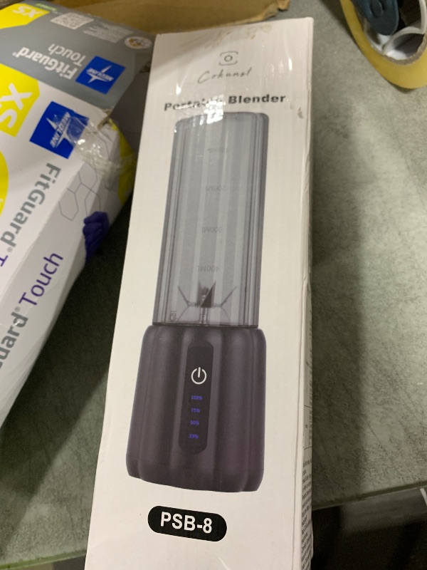Photo 1 of COKUNST Portable Blender - Small Smoothie & Shake Maker, 17 Oz (500ml) Personal Blender with 6 Blades, USB-C Rechargeable Mini Mixer with Extra Lid for Travel, Office, Gym