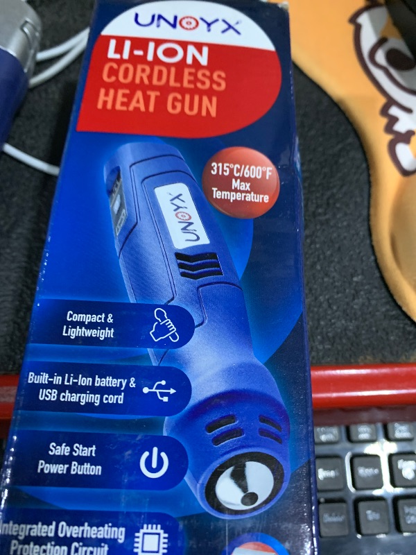 Photo 1 of Cordless Heat Gun for Crafts,600?Fast Heating,Rechargeable Mini Hot Air Gun for Shrink Wrapping,Epoxy Resin,Vinyl Wrap,Electronics,Candle Making,Embossing,Phone Repair,DIY