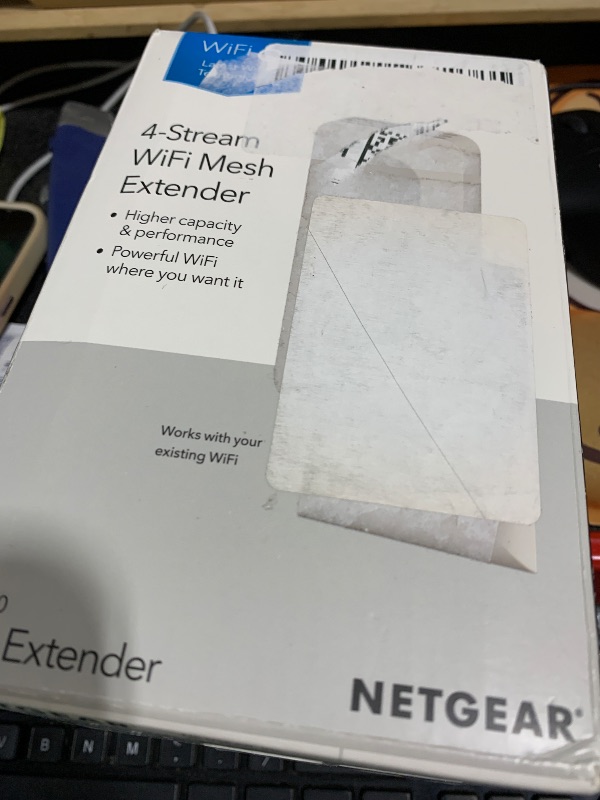 Photo 1 of NETGEAR WiFi 6 Range Extender (EAX12) - Add up to 1,200 sq. ft., 15 Devices - AX1600 Dual-Band Wireless Signal Booster & Repeater (up to 1.6 Gbps Speed), WPA3 Security, Smart Roaming, Free Expert Help