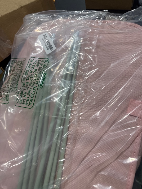 Photo 1 of 100L Laundry Hamper with Lid, Lagre Basket with Bamboo Handles,Foldable Clothes Hamper Tall Dirty Laundry Basket for Clothes Toys Towels Organizing,Pink