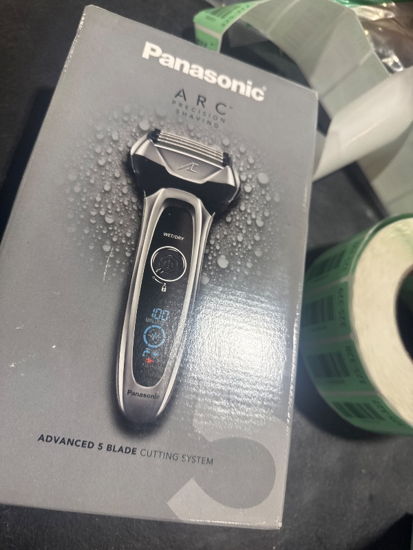 Photo 1 of Panasonic ARC5 Electric Razor for Men with Pop-Up Trimmer, Wet/Dry 5-Blade Electric Shaver with Intelligent Shave Sensor and Multi-Flex Pivoting Head – ES-LV65-S (Silver)