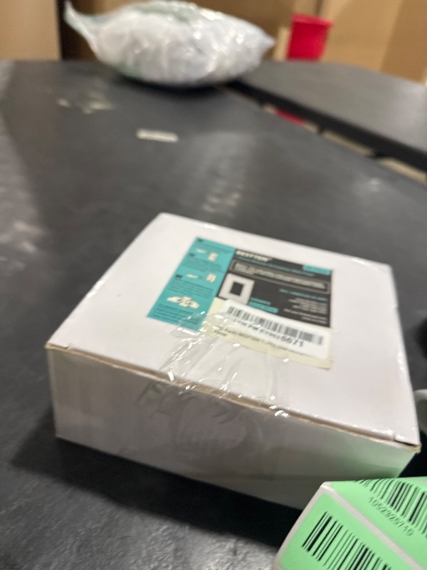 Photo 1 of [40 Pack] BESTTEN 1 Gang Mid-Size Screwless Outlet Cover, Midway Decorative Wall Plate, USWP6 Gloss Snow White, Midsize H4.88" x W3.11", UL Listed