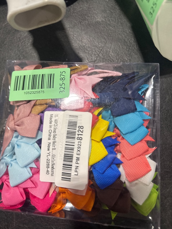 Photo 1 of 40PCS Snap Baby Hair Bows Clips for Girls Grosgrain Ribbon Fully Wapped 2 Inch Infant Hair Barrettes Accessories for Baby Girls Newborns Toddler