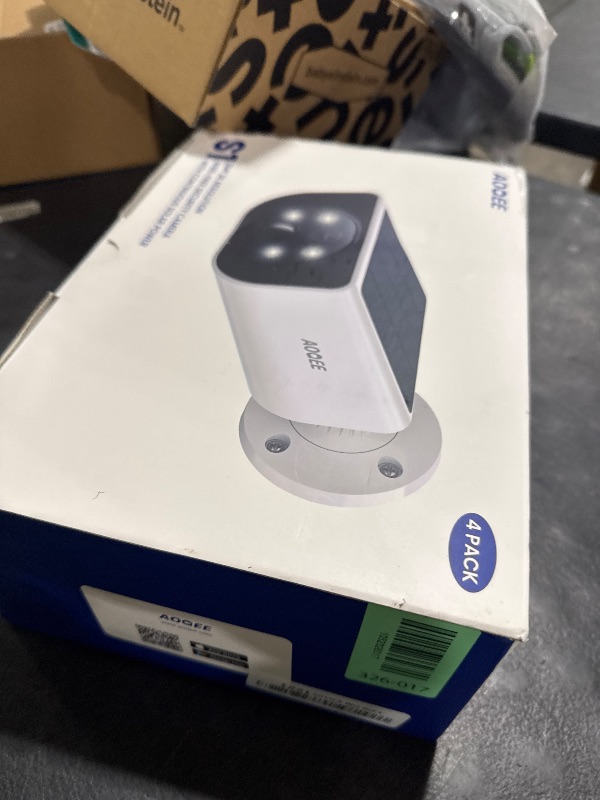 Photo 1 of AOQEE Cameras for Home Security-2.4GHz Wireless Security Camera Outdoor with AI Motion Detection & Siren, Non-Stop Solar Powered Charging, 2K Color Night Vision, SD/Cloud Storage, Waterproof, S1 4P