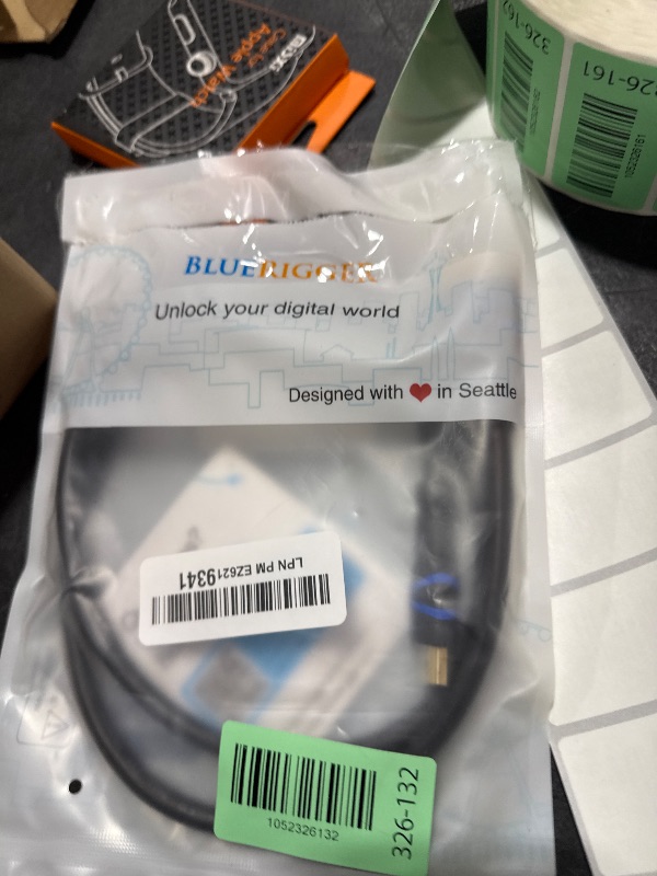 Photo 1 of BlueRigger 8K HDMI Cable (3FT, 8K 60Hz HDR, 4K 120Hz, High Speed 48Gbps with Ethernet, eARC, 3D, HDCP 2.3) - Compatible with PS5, Xbox, Roku, Apple TV, Switch, PC