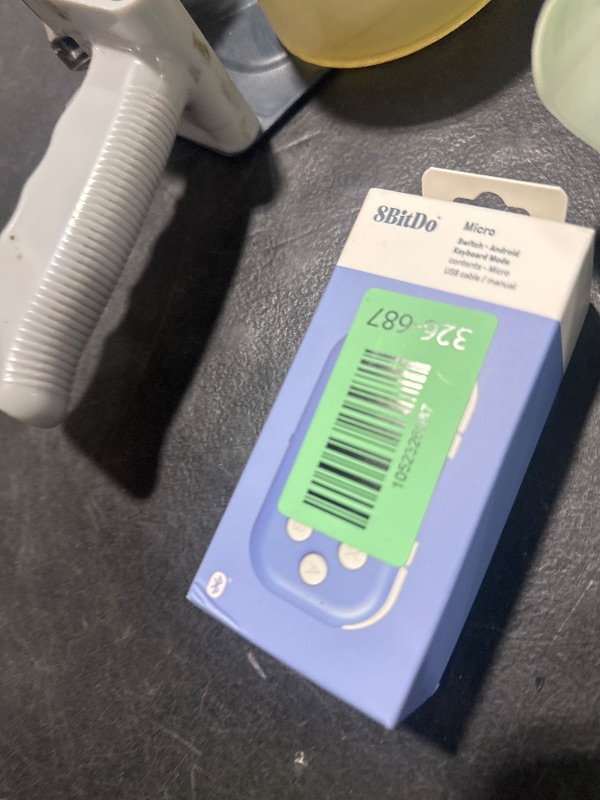 Photo 1 of 8Bitdo Micro Bluetooth Gamepad Pocket-sized Mini Controller for Switch, Android, and Raspberry Pi, Supports Keyboard Mode (Blue)