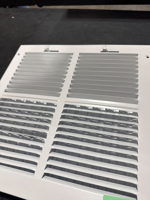Photo 1 of 12 x 12 Inch [Duct Opening] Air Vent Covers for Wall or Ceiling - High Airflow 2 Way Steel Ventilation - Adjustable Wall/Ceiling Register, 13-3/4 Inch x 13-3/4 Inch [Overall Dimensions]
