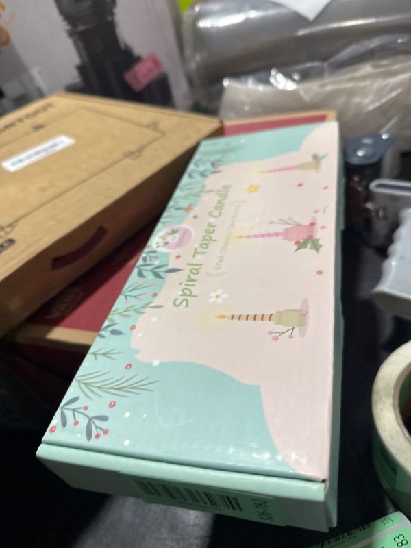 Photo 1 of 6 Pack 10 Inch Navy-Blue Spiral Taper Candles for Hanukkah and Winter Home Decoration, Unscented Dripless Twisted Candlesticks for Dinner Beach-Themed Decor Relaxation and Meditation