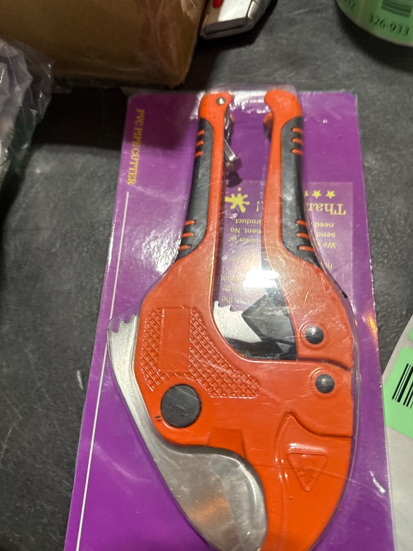 Photo 1 of Bates- Pvc  Cutter, Cuts up to 1-1/4", Ratcheting PVC Pipe Cutter Tool, Pipe Cutters PVC, PVC Pipe Shears, PVC Cutter, Plastic Pipe Cutter, PEX Pipe Cutter, PVC Cutter Tool, PVC Ratchet Cutter
