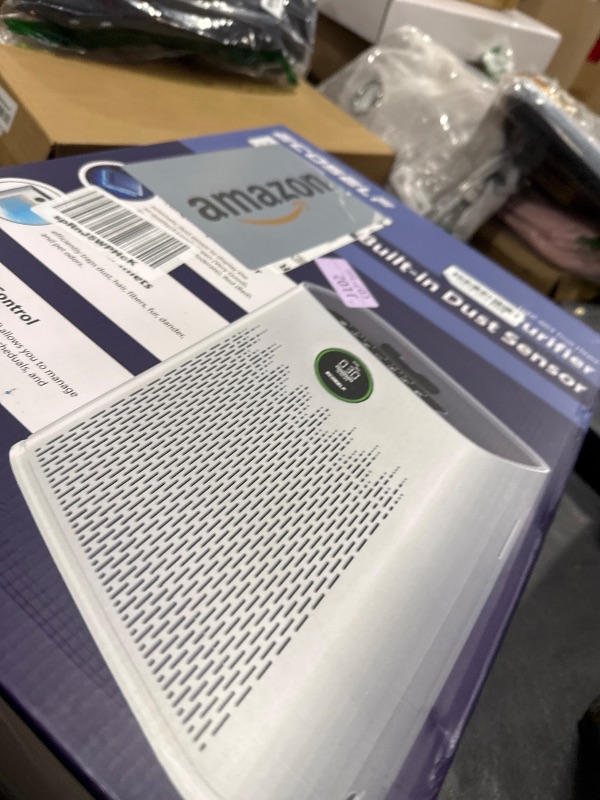 Photo 1 of Air Purifiers for Home Large Room, Cover Up to 2400 Ft² with True HEPA Filter, Smart Mode, PM2.5 Air Quality Display, 22dB Sleep Mode, Aromatherapy with 2X-Purification & 360°Air Outlet, HAP603, White