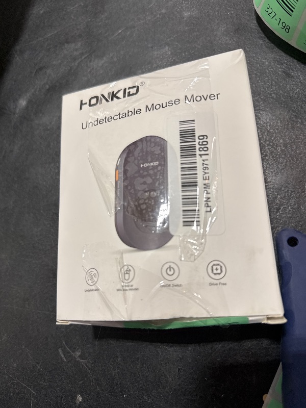 Photo 1 of HONKID Undetectable Mouse Jiggler - Auto Mover with On/Off Switch & USB Port, No Software Needed, Prevent Sleep/Lock for Home Office & PC/Mac/Desktop (Blue Black), Perfect for Gifts/Remote Work