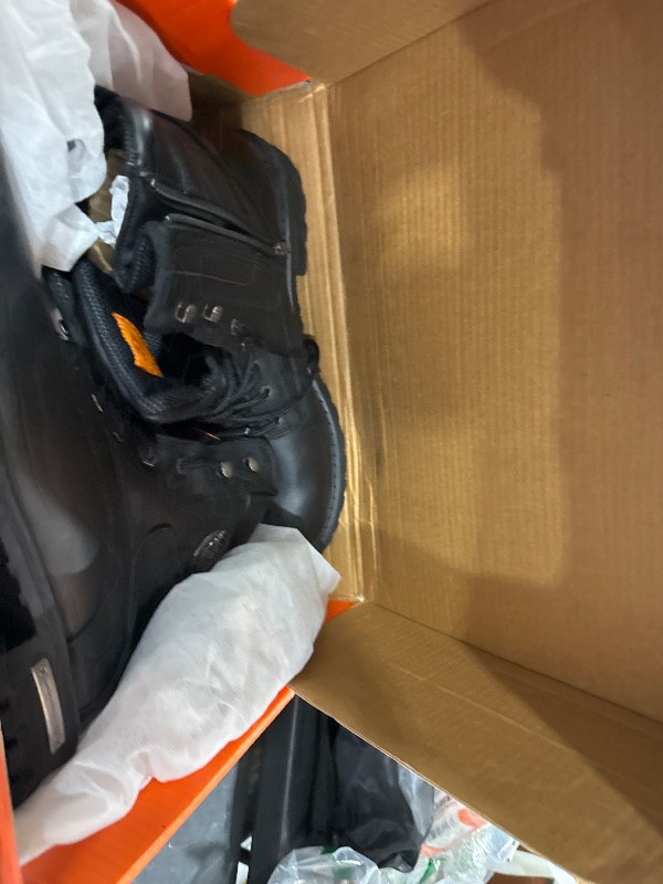 Photo 1 of Milwaukee Leather Men's Black Leather Wide Width 6-Inch Lace-Up Logger Waterproof Motorcycle Boots MBM9096WP - 11W