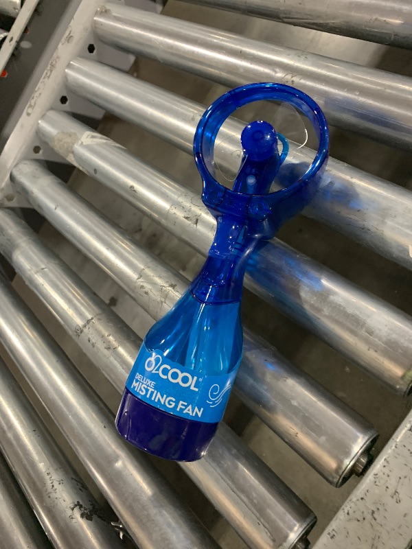 Photo 1 of O2COOL Deluxe Handheld Battery Powered Water Misting Fan (Dark Blue)