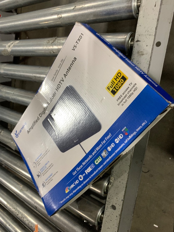 Photo 1 of TV Antenna Indoor, Digital Amplified Indoor HDTV Antenna, 1080p VHF UHF Television Local Channels Detachable Signal Amplifier and 16.5ft Long Coax Cable