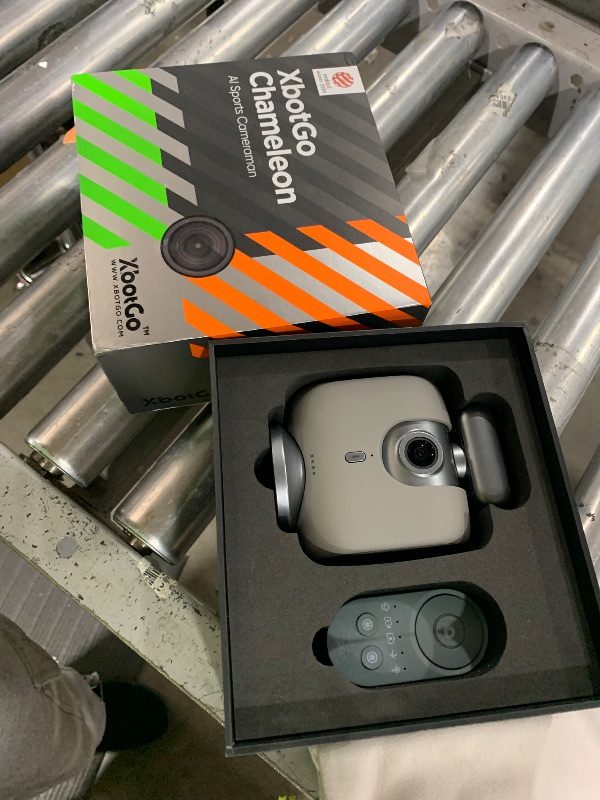 Photo 1 of XbotGo Chameleon AI Auto Sports Action Camera - 4K 60FPS Soccer Camera and Basketball Tracking Camera for Team Sports, Live Streaming, No Subscription, Works with iOS & Android (Lava Graphite)
