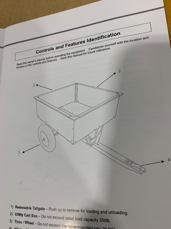 Photo 1 of utility dump cart