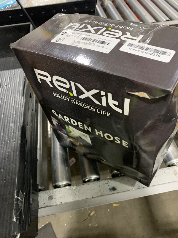 Photo 1 of Relxitl Garden Hose, Flexible Water Hose, Ultra Lightweight Non-Expanding hose with 10 Function Sprayer, Leak proof, Pressure Resistant for Yard, Outdoor (Black, 50FT)