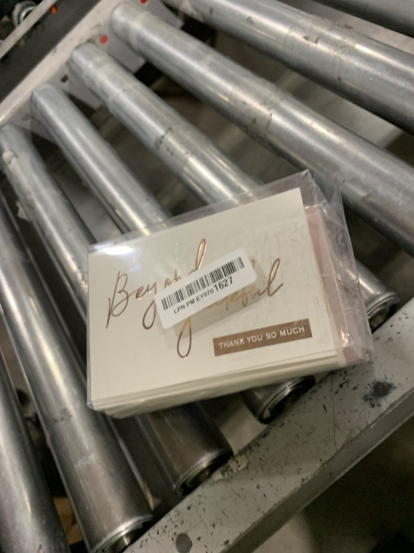 Photo 1 of Rose Gold Beyond Grateful Thank You Cards with Envelopes - 36 PK - 4x6 Inches Bridal Shower Thank You Cards Baby Shower Baby Girl Thank You Notes for Wedding Birthday