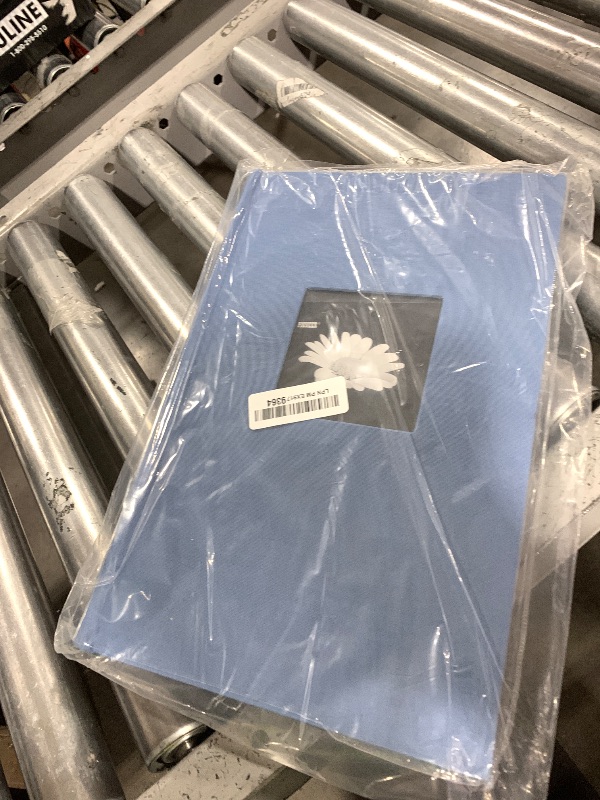 Photo 1 of Fabric Frame Cover Photo Album 300 Pockets Hold 4x6 Photos, Sky Blue