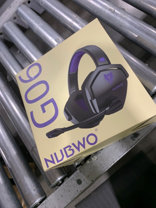Photo 1 of NUBWO Wireless Gaming Headset with Mic for Ps5 Ps4 PC, Zero Interference, 100-Hour Battery All-Day Play, 23ms Sync? for Fortnite & Call of Duty/FPS Gamers, Triple Mode All Devices Compatible - Purple