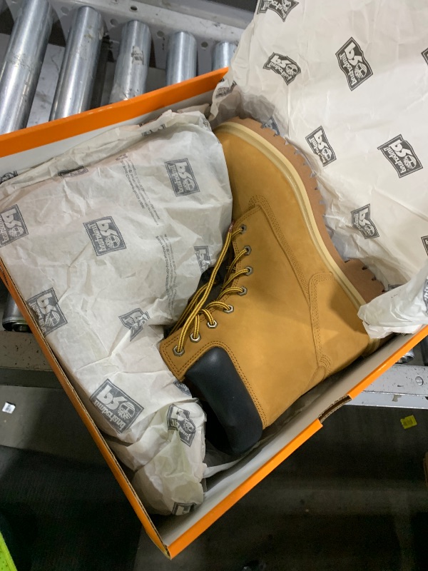 Photo 1 of Timberland PRO Men's Direct Attach 8 Inch Steel Safety Toe Insulated Waterproof Industrial Work Boot, Wheat-2024 New, 11.5 W