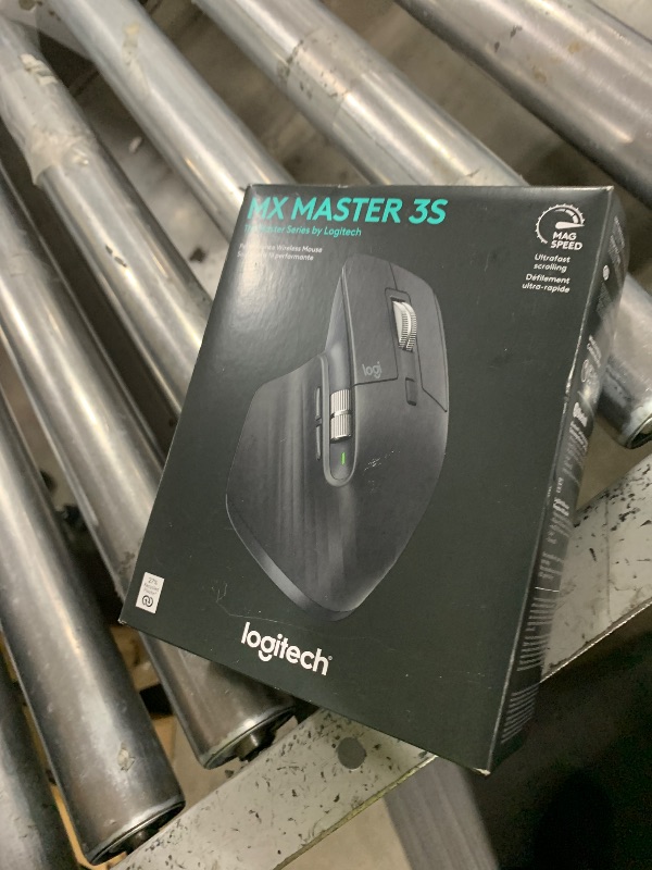 Photo 1 of Logitech MX Master 3S Wireless Mouse Standard Edition with Logi Bolt USB Receiver, Ultra-fast Scrolling, Ergo, 8K DPI, Track on Glass, Quiet Clicks, USB-C, Bluetooth, Windows, Linux, Chrome - Graphite