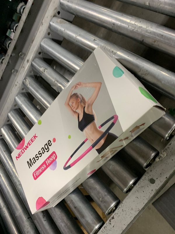 Photo 1 of NEOWEEK 2lb Exercise Hoops for Adults, Adjustable Hoola Weighted Hoop, Detachable Section Soft Fitness Hoop for Weight Loss, Fat Burning, Home Gym Core Workout