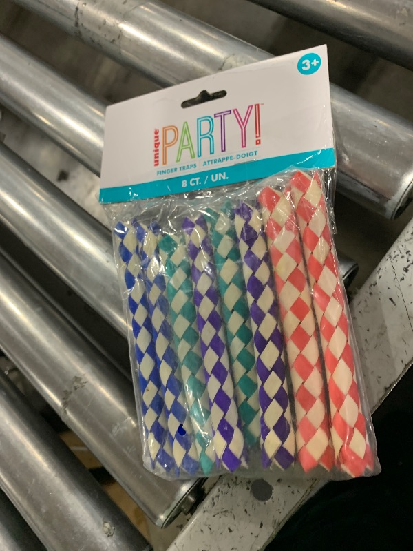 Photo 1 of Unique, Engaging Fun Finger Trap Favors - 8 Count - Classic Party Essential - Great for All Ages, Perfect Ice Breakers