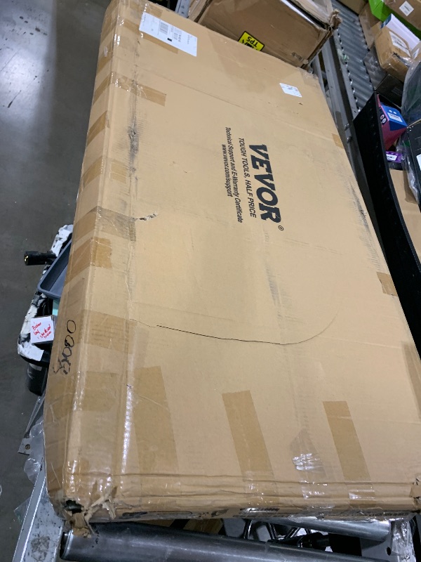 Photo 1 of VEVOR Platform Truck, 2000 lbs Capacity Steel Flatbed Cart, 47" Length x 24" Width x 32" Height Flat Dolly, Hand Trucks with 5" Nylon Casters, Heavy-Duty Utility Push Carts for Luggage Moving
