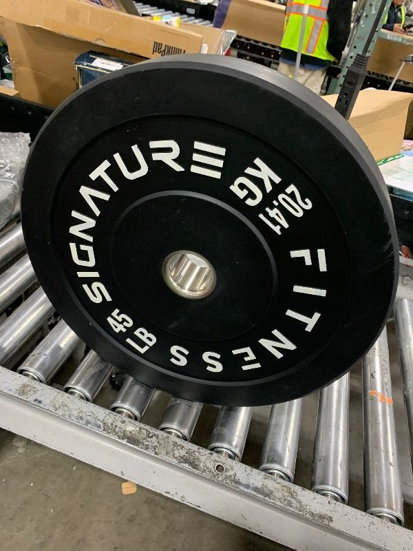 Photo 1 of Fitvids 2" Olympic Bumper Plate Weight Plates with Steel Hub, 45LB
