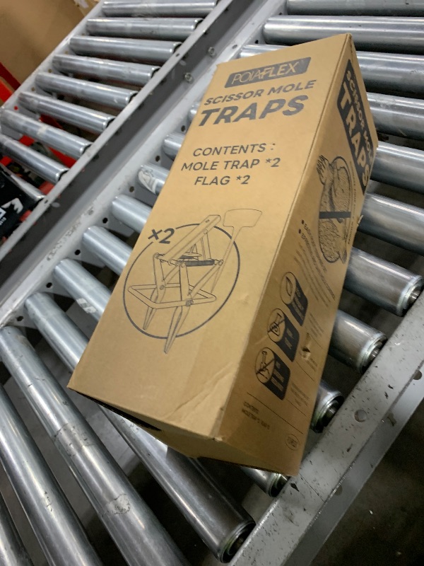 Photo 1 of 2 Pack Mole Traps,Galvanized Steel Scissor Trap,Reusable Mole Trap Killer,Easy Set Mole Eliminator Trap for Lawns
