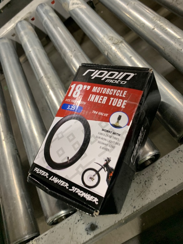 Photo 1 of Rippin Moto 3.00-18 Heavy Duty Inner Tube (90/90-18) 2.5mm Thick 100% Natural Rubber - Fits Most Dirt Bikes, Pit Bikes & E-Motos with 18" Wheels