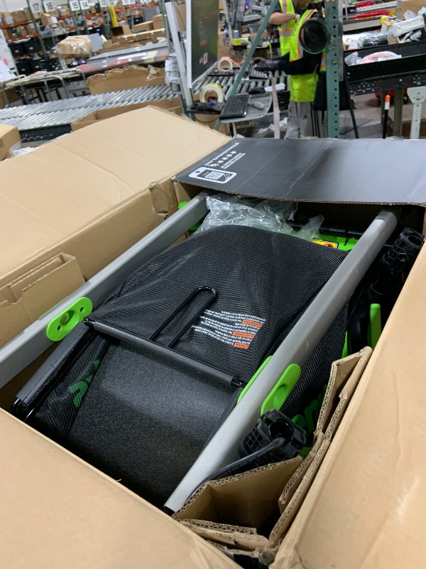 Photo 1 of Greenworks 80V 21" Brushless Cordless (Push) Lawn Mower (LED Headlight + Aluminum Handles), 4.0Ah Battery and Rapid Charger Included (75+ Compatible Tools)