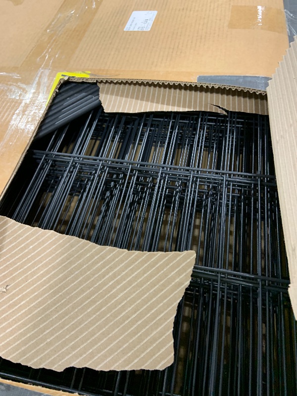 Photo 1 of Land Guard 20 Panels No Dig Decorative Garden Fence with Gate for Yard, 30 in(H) x 50 ft(L) Removable Dog Fence Outdoor for Yard, Rustproof Metal Animal Barrier Ground Stakes