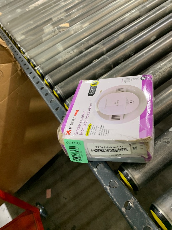 Photo 1 of Kidde  & Carbon Monoxide Detector, AA Battery Powered, Voice Alerts, LED Warning Light Indicators