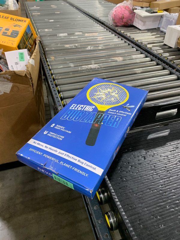 Photo 1 of DEVOGUE® Pack of 2 Electric Fly Swatter Bug Zapper Operated with 2 * AA Batteries Flies Killer Indoor & Outdoor Pest Control Mosquito Zapper and Insect Catcher Racket (Packing May Varies)