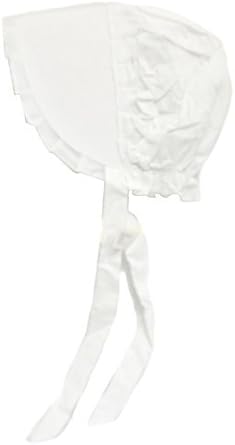Photo 1 of 100% White Cotton Prairie Pilgrim Amish Bonnet Large 5pcs