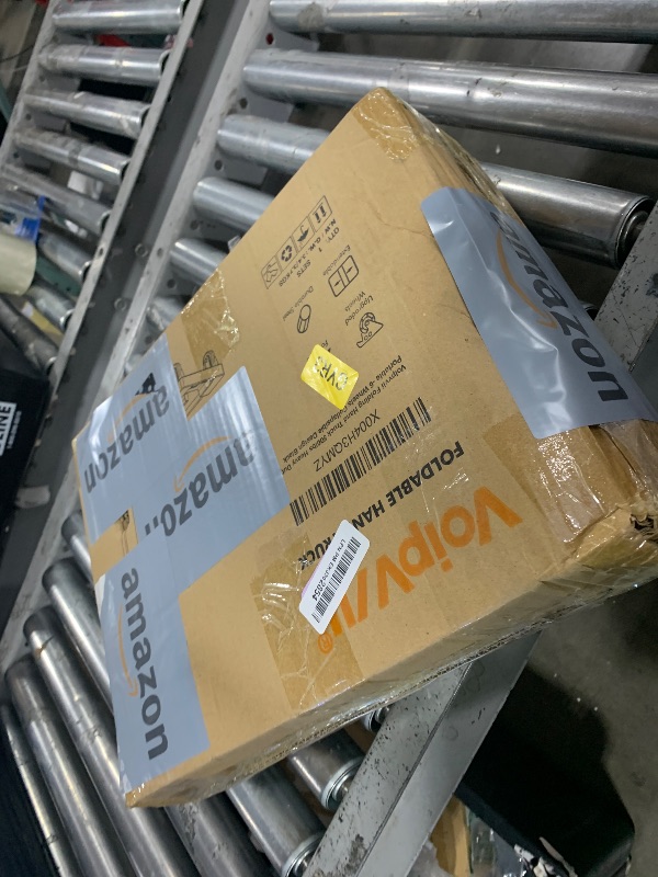 Photo 1 of Voipvvii Folding Hand Truck 500lbs, Portable Heavy Duty Dolly Cart, 6 Wheels Collapsible Luggage Cart with 2 Elastic Ropes - Compact Trolley Cart for Easy Moving - Ideal Hand Cart for Travel and More