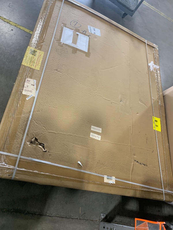 Photo 1 of WOODBRIDGE 60 L x 36 W x 75 H Alcove Solid Surface Shower Combo Kits with Glue Up Shower Walls in Glossy White and Single Threshold Shower Base in White with Center Drain and Black Cover
