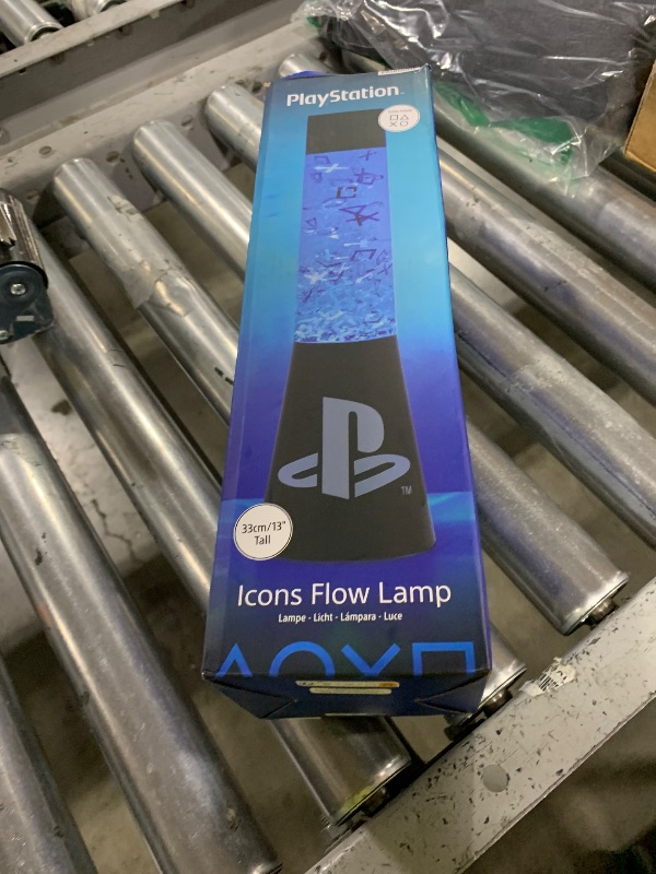 Photo 1 of Paladone PlayStation Glitter Flow Lamp Night Light, Bedroom Décor Mood Light, 33 cm