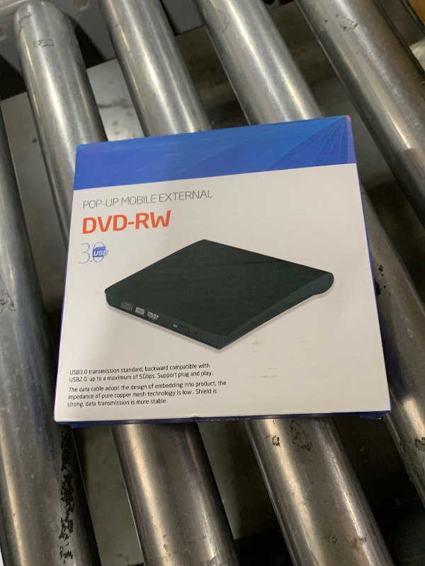 Photo 1 of External DVD Drive USB 3.0 Type-C CD Burner Portable CD +/-RW Drive DVD Player for ROM Rewriter Burner Compatible with Laptop Desktop PC Windows MacBook Linux Mac OS