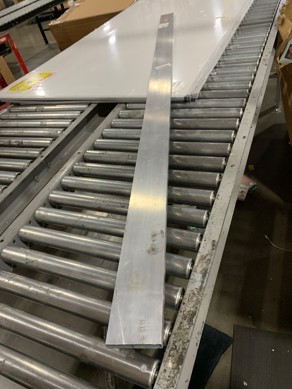 Photo 1 of Bon Reinforced Aluminum H Screed – 3/4 in. x 4 in. x 8 ft. with Center Rib and Replaceable End Caps – Heavy-Duty Screeding Tool for Large Concrete Pours