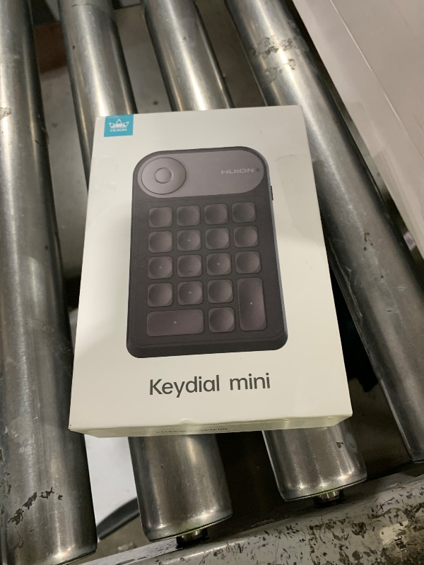 Photo 1 of HUION Keydial Mini Bluetooth Programmable Keypad with Dial 5 Keys Anti-ghosting 18 Customized Keys, Wireless Shortcut Keyboard for Drawing Tablet, PC, MacBook, Surface Pro, Laptops