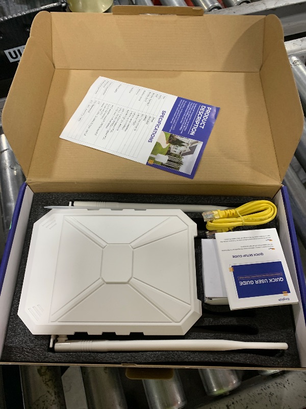 Photo 1 of AX3000 WiFi Extender Signal Booster Outdoor WiFi 6 Extender, Wireless Gigabit Access Point Outdoor, IP67 Weatherproof, Passive PoE, for Starlink, Garage, Farm, Yard, RV, Campsite