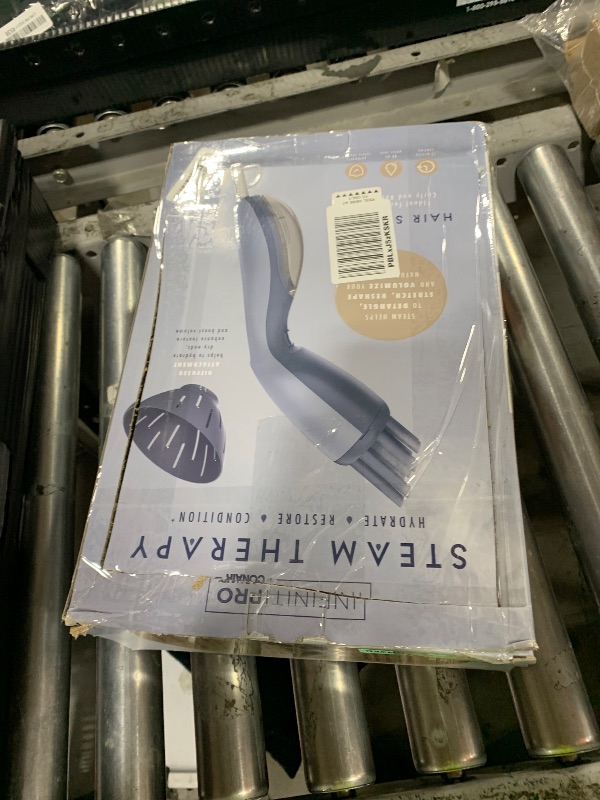 Photo 1 of Infiniti PRO by CONAIR Steam Therapy Hair Steamer, Portable Hair Steamer with 7" Diffuser Attachment, 30-Second Heat Up, Penetrating Steam Helps Detangle, Reshape, and Volumize Curls