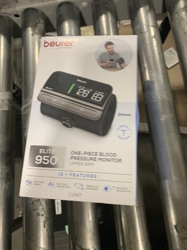 Photo 1 of Beurer BM81 easyLock Automatic Upper Arm Blood Pressure Monitor, Smart Cuff Without Cables for Fast Measurement, Data Transfer to Apple Health and co., Bluetooth, 240 Memory Sets