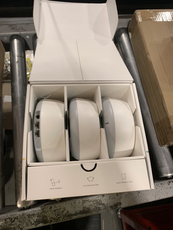 Photo 1 of TP-Link Deco BE25 Dual-Band BE5000 WiFi 7 Mesh Wi-Fi System | 4-Stream 5 Gbps, 240 Mhz | Covers up to 6,600 Sq.Ft | 2X 2.5G Ports Wired Backhaul | VPN,MLO, AI-Roaming, HomeShield, 3-Pack